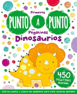 PRIMEROS PUNTO A PUNTO CON PEGATINAS DINOSAURIOS