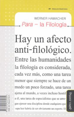 Para - la filología ; 95 tesis sobre Filología
