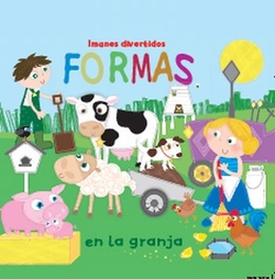 Formas en la granja. Imanes divertidos