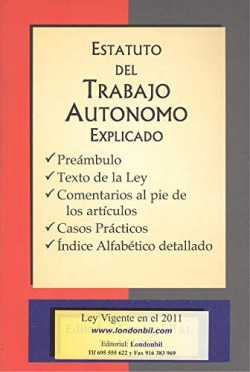 ESTATUTO DEL TRABAJO AUTONOMO EXPLICADO 2008