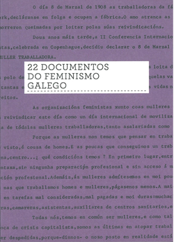 22 DOCUMENTOS DO FEMINISMO GALEGO