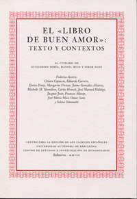 Libro De Buen Amor: Texto Y Contextos, El