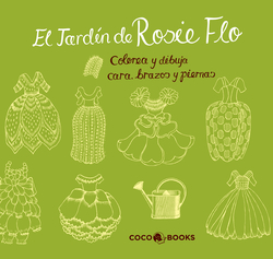 Jardin de rosie flo. colorea y dibuja