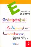 ESCRITURA 7 - Mayúsculas: vocales. Mayúsculas: J,B,C,V,G,D,Q