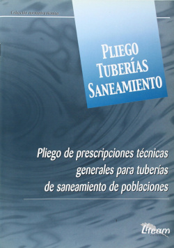 Pliego Tuberías Saneamiento.(Prescripciones técnicas generales para tuberías de saneamiento de poblaciones).