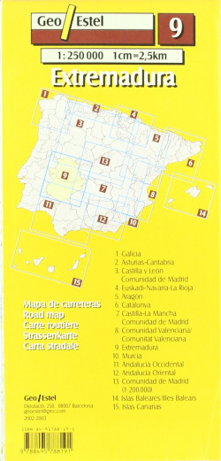 Extremadura, 1:250.000