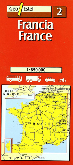 Francia = France, E 1:850.000