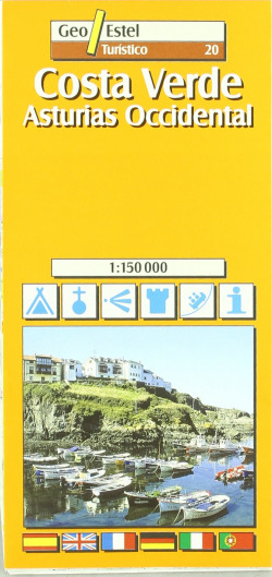 Costa Verde / Asturias Occidental, 1:150 000 / 1 cm = 1,5 Km