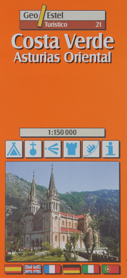 Costa Verde - Asturias oriental, E.1:15000 / 1 cm = 1,5 km