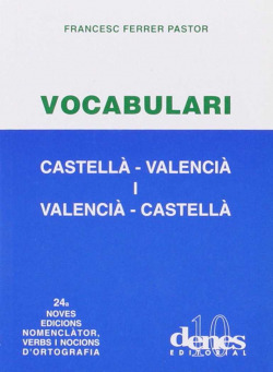 Diccionari vocabulari castella-valencia i valencia-castella