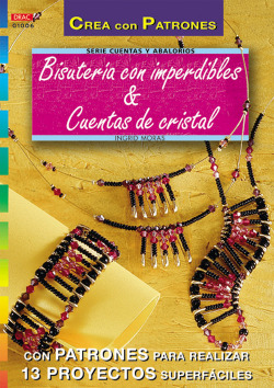 Bisuteria con imperdibles y cuentas cristal