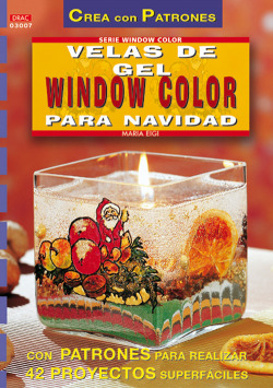 Velas de gel window color para navidad