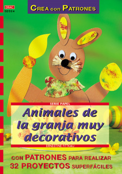 Serie papel nº 24. animales de la granja muy decorativos