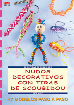 Serie scoubidou nº 4.nudos decorativos con tiras scoubidou