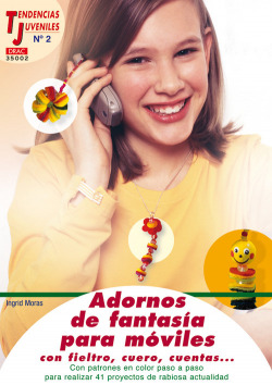 Adornos de fantasia para moviles con fieltro cuero cuentas