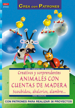Serie cuentas de madera nº 1. creativos y sorprendentes animales con cuentas de