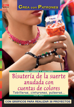 Bisuteria de suerte anudada con cuentas de colores