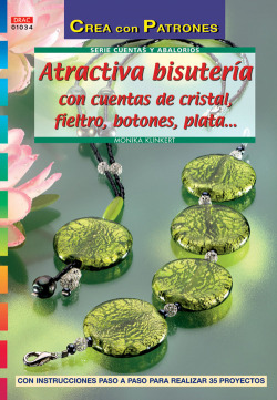 Atractiva bisuteria con cuentas cristal fieltro botones...