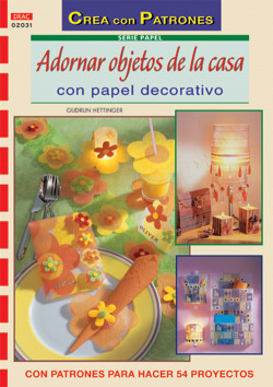 Adornar objetos de casa con papel decorativo