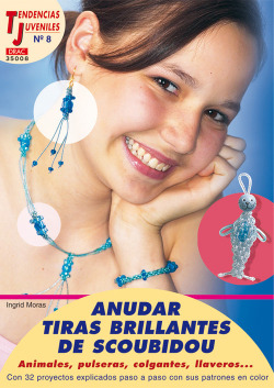Anudar tiras brillantes con scoubidou