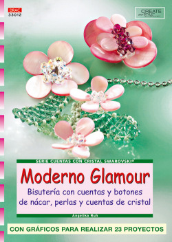 Moderno glamour.bisuteria con cuentas y botones de nacar
