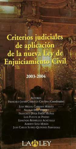 CRITERIOS JUDICIALES NUEVA LEY ENJUICIAMIENTO C