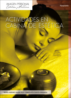 Actividades en cabina de estética