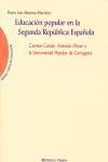 EDUCACION POPULAR EN LA SEGUNDA REPUBLICA ESPAÑOLA