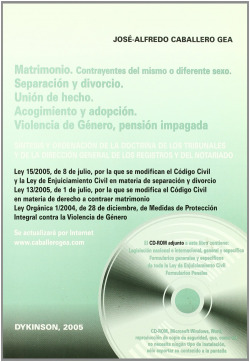 Matrimonio. Contrayentes del mismo o diferente sexo. Separación y divorcio. Unión de hecho. Acogimiento y adopción. Violencia de género. Pensión impag