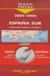 Mapa de carreteras a escala 1:400.000 España Sur-Andalucía y Canarias, 2005-2006