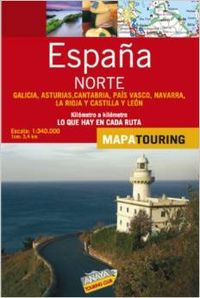 Mapa de carreteras 1:340.000 - Norte de España (desplegable)