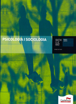 PSICOLOGIA SOCIOLOGIA 2N.BATXILLERAT