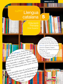 Nou llengua catalana 5e.primaria. Projecto Sbb