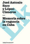 Memoria sobre la vagancia en Cuba