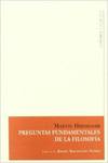 Preguntas fundamentales de la filosofia