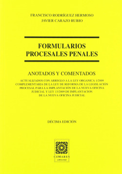 Formularios procesales penales