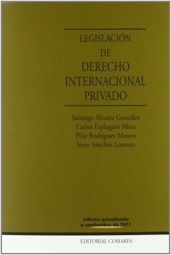LEGISLACION DERECHO INTERNACIONAL PRIVADO.(14A.EDICION)
