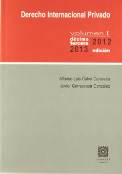 Derecho internacional privado vol. i