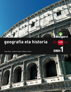 Geografia eta historia 1ºDBH Bizigarri