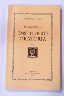 Institució oratòria, vol. VI (llibre VII)