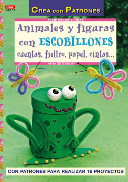 Serie escobillones nº 1. animales y figuras con escobillones cuentas, fieltro, p