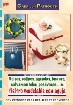 Bolsos cojines agendas imanes salvamanteles... fieltro modelabre con aguja