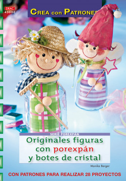 Serie porexpan nº 2. originales figuras con porexpan y botes de cristal