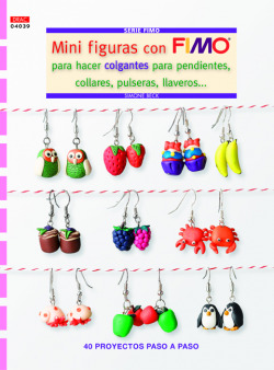 Mini figuras fimo colgantes para pendientes, collares,.
