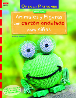 Animales y figuras con cartón ondulado para niños