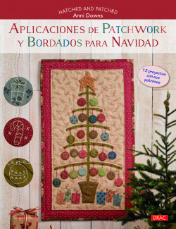 Aplicaciones de patchwork y bordados para navidad