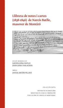 Llibretes de notes i cartes 1838-1846 Narcís Batlle