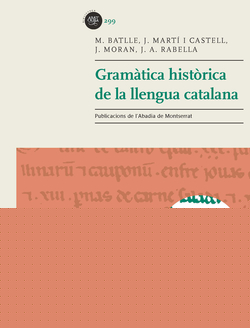 GRAMÀTICA HISTORICA DE LA LLENGUA CATALANA