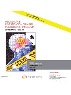 PSICOLOGÍA E INVESTIGACIÓN CRIMINAL. PSICOLOGÍA CRIMINALISTA