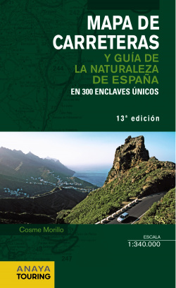 Mapa de carreteras y guía de la naturaleza de España 1:340.000